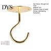 Flower Basket Hanger 1 Set Wall Mount Hook Anti-rust Sturdy Strong Load-bearing Non-falling Hanging Things Ceiling Wrought Iron for Home