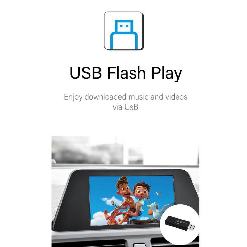 Sinairyu Wireless CarPlay Android Auto Kit Module Compatible For BMW 1-7 Series X1 X3 X5 X6 with EVO System Mirror-Link