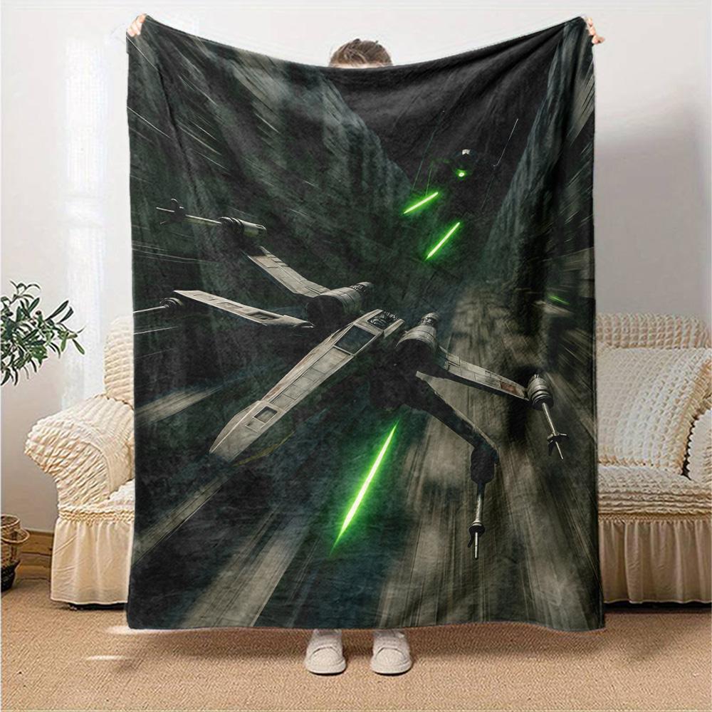 Star Wars Blanket Comfortable Great for Picnics Office Chair Seaside for All Seasons Digital Print Ideal Gift For Birthday Valentine'S Day