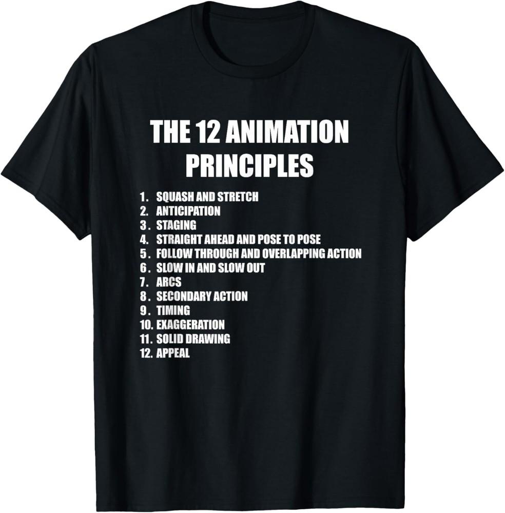 

The 12 Principles of Animation Tee Gift Unisex T-Shirt M