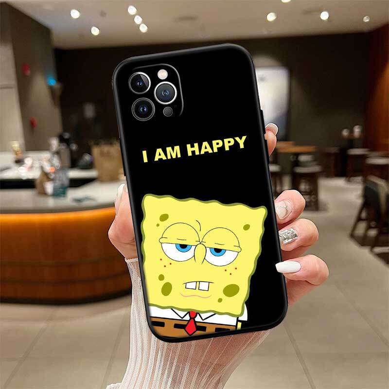 Cartoon SpongeBob Phone Case for Motorola Edge 60 60s 70 G86 G56 G54 E14 G04S G45 G54 G64 X30 X40 X50 S30 S50 Pro Power Tylus