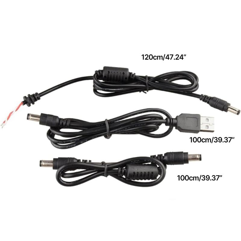 Universal Laptop Power Adapter Set, 28 Pieces Tip Kit Direct Current Connectors with 3Pcs DC5521 5.5x2.1mm Power Cable