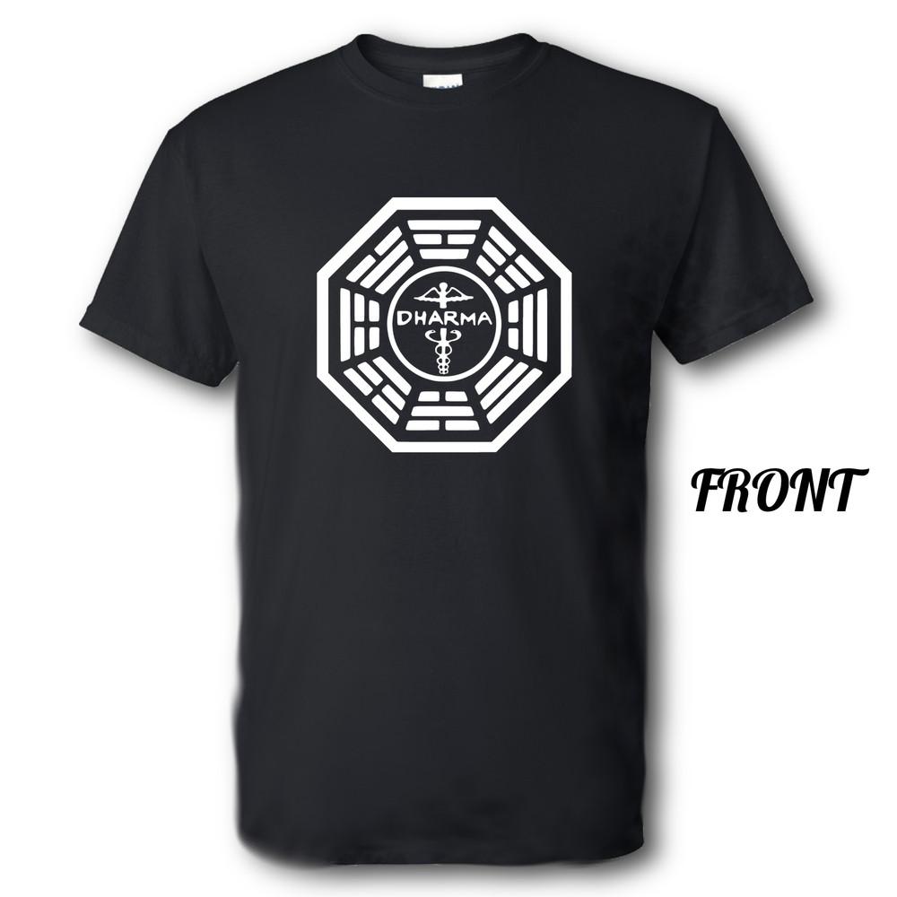 Основа Посоха Дхармы Из Lost Новый Футболка Разные Размеры и Цвета Унисекс Футболка XL