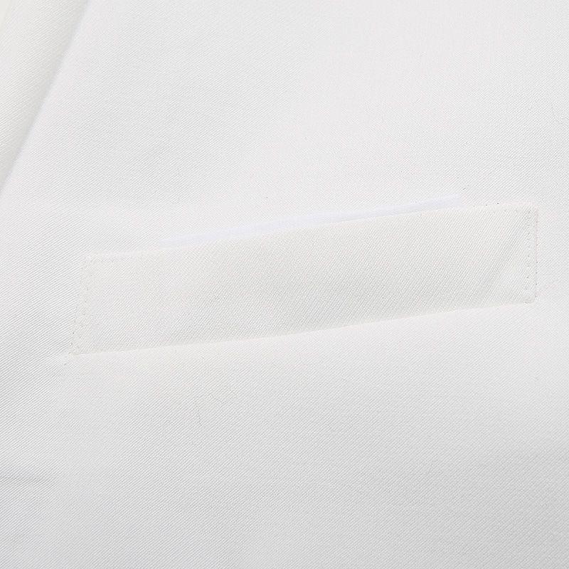 Men's Versatile White Single-Breasted Casual Jacket - Spring/Autumn Large Size Suit