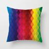 Regenbogen Geometrische Kunst Nordisch Minimalistisch Kissenbezug Sofakissenbezug Heimdekoration (45cm X 45cm)