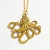 Vintage Octopus Pendant Necklace With Alloy Cross Chain For Women And Men