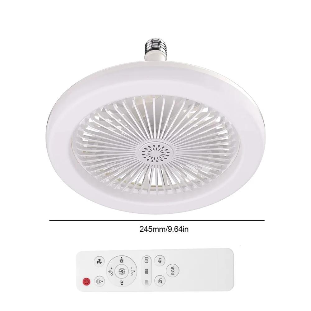 Aromatherapy Ceiling Fan with LED Light E27 Base Remote Control Rotatable Silent Electric Fan for Kitchen Bedroom Living Room