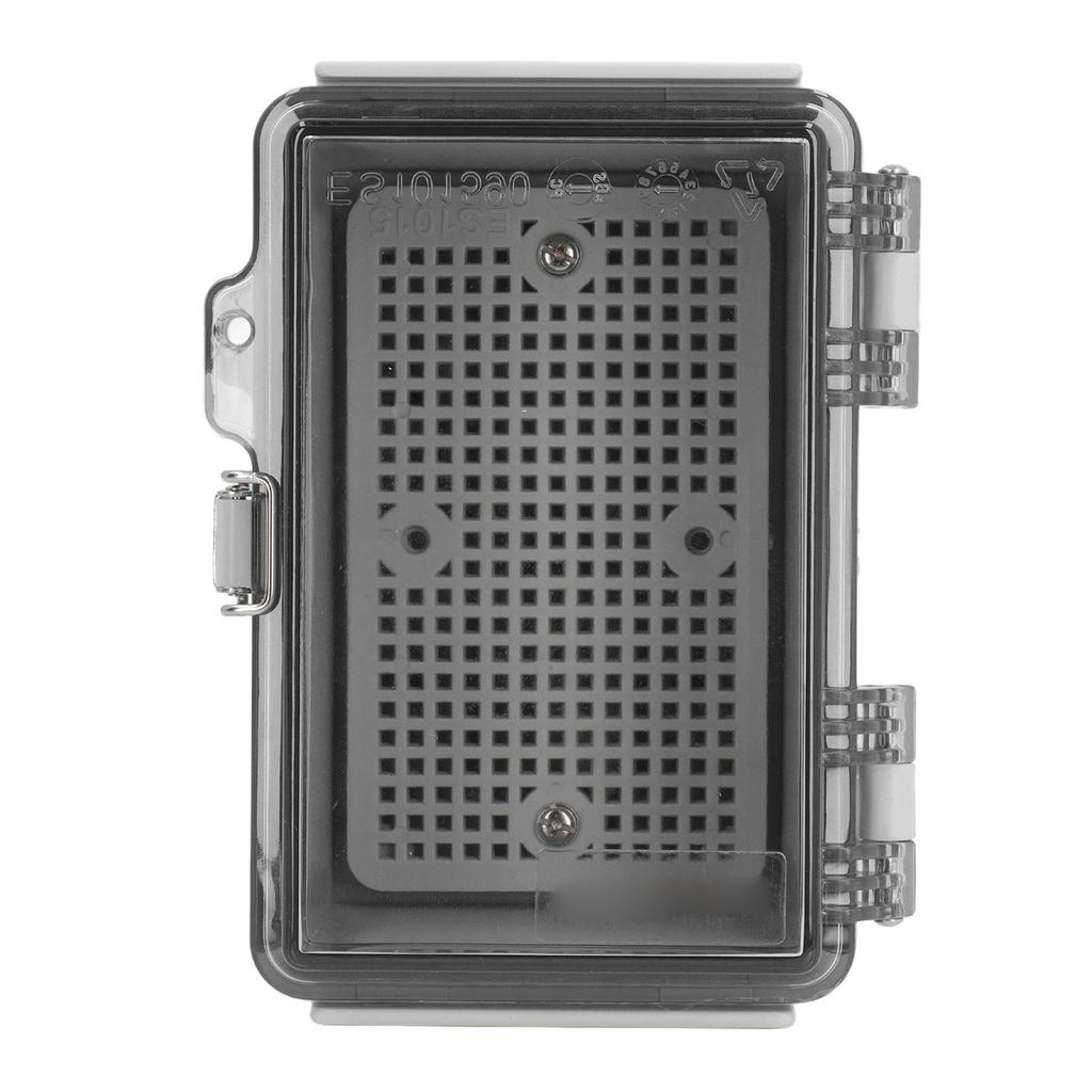 Distribution Box with Hinged Cover Mounting Plate Brackets IP67 Waterproof ABS Plastic Electrical En