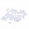 30 Pairs Mini Plastic High Heels Shoes Mini High Heels Doll Shoes for DIY Craft Dollhouse Decor Transparent