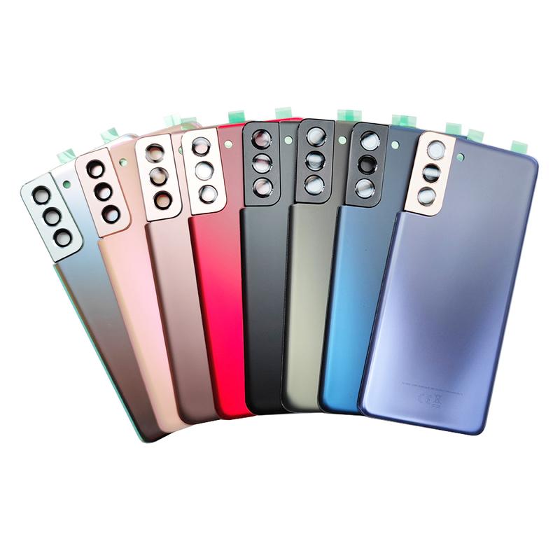 Cover Posteriore in Vetro SM-G996 Per Samsung Galaxy S21+ 5G S21 Plus Sostituzione Sportellino Batteria, Cover Posteriore + Lente Fotocamera