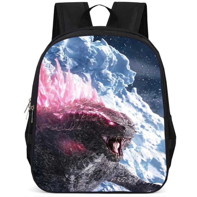 Stilingas Godzilla 15 colių didelės talpos lengvas mokyklos kuprinė vaikams