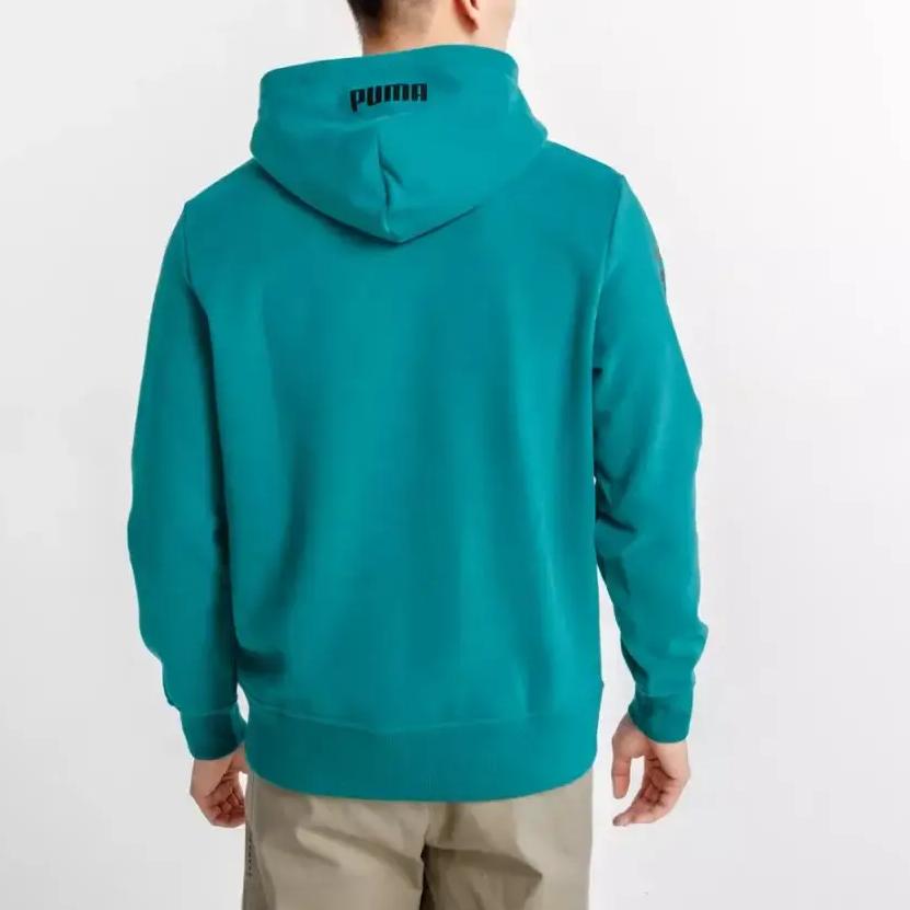 Men's Sweatshirt PUMA x HELLY HANSEN Fleece Lined Thermal Sports Pullover Hooded Long Sleeved Sweatshirt Men's