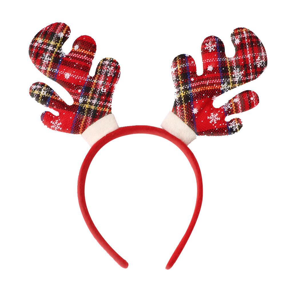 Headband Elegant Christmas With Festive Reindeer Antlers Crafted For Holiday Gatherings