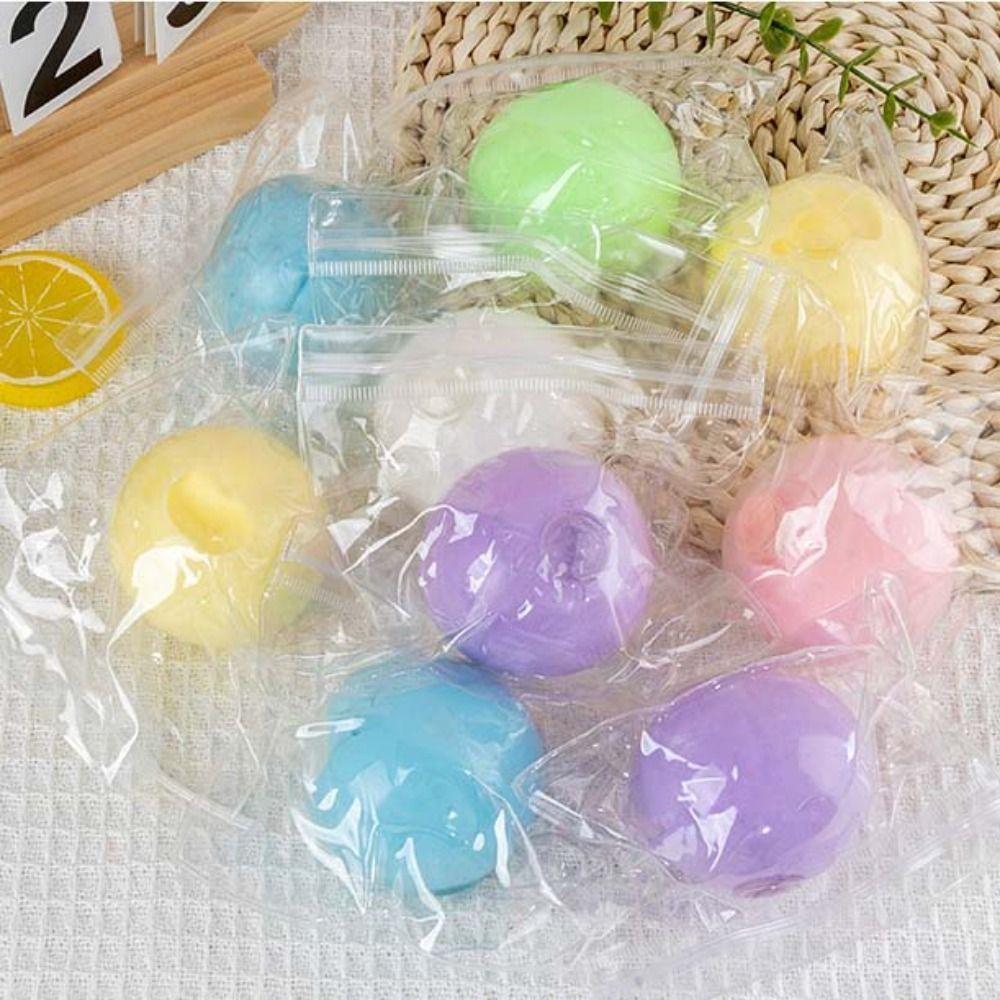 Soft Coconut Oil Squishy Ball Blue Crispy Handmade Ball Ball Quick-rebound Squeeze Toy Office