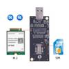 Cablecc Key-B M.2 NGFF WWAN to USB 3.0 Adapter Riser Card with SIM Slot for 3G4G5G LTE Wireless Module Modem Card