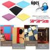 6PCS Sound-absorbing Flame-retardant Foam Board Sound-absorbing Sponge KTV Sound