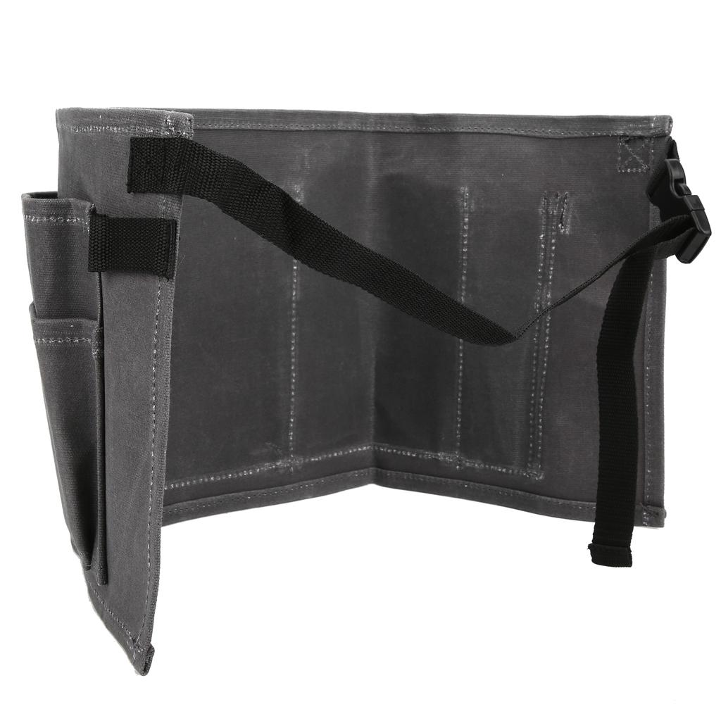 MultiPocket Waterproof Wet Wax Canvas Waist Tool Bag for Gardening and Woodworking