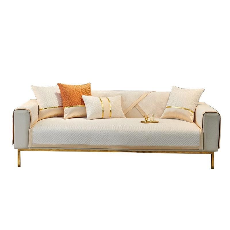 Chenier Sofa Cushion Light Luxury Modern High-End Nordic Four-Season Universal Non-Slip  New Leather Case Cover Cloth