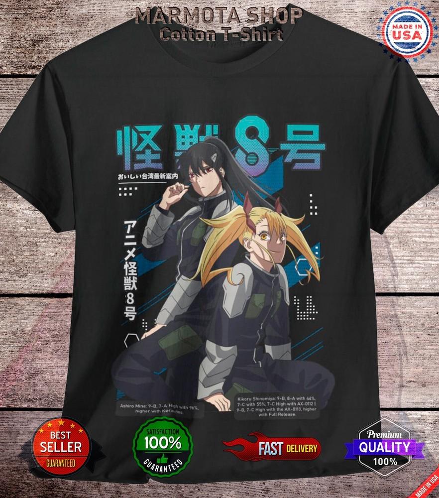 

Kaiju No 8 T-Shirt Mina Ashiro Kikoru Shirt Anime Soft Tee Shirt Waifu Unisex L
