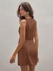 Summer Women's New Sleeveless Mid-Length Skirt Fashion Temperament Pleated Slim Fit Bodycon Dress
