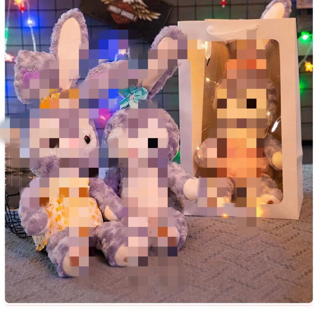 Internet celebrity rabbit plush toy cute doll to give girls birthday gift long-eared rabbit doll children gift