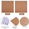 Wood Wooden Macrame Board 11X11 Inch With 40 Meter Cotton Cord, 10Pcs Keychains, Pins Set For Braiding Weaving Supplies Kit