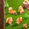 Moss micro landscape creative cute little squirrel gardening landscape animal DIY decoration accessories mini ornaments