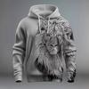 2025 Trendy 3D Animal Print Casual Hoodie - European & American Street Style