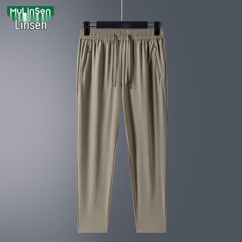 MULINSEN Men s Ice Silk Loose Summer Casual Sport Pants L