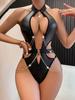 Hot Sexy Outfit Lingerie Women Underwear PU Leather Dress Erotic Apparel Open Anal Costumes Erotic Dress Sex Clothes Clubwear