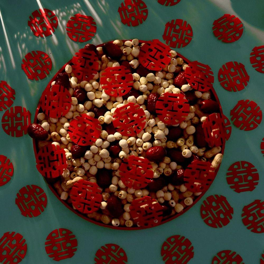 Double Happiness Mini Happiness Love Stickers Chinese Style Wedding Happiness Confetti  New year