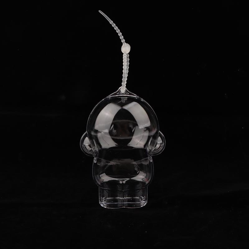 

Для Skull Panda 1 шт. Защитный акриловый кейс для хранения, сумка для демонстрации плюшевых кукол, без куклы, прозрачный портативный органайзер