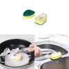 Kitchen Nano Sponge Cleaning Brush With Replacement Heads For Dishwashing And Surface Cleaning
