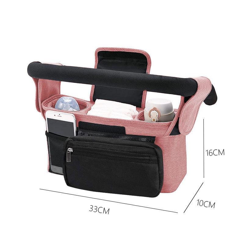 Geantă de depozitare universală agățată pentru cărucior de bebeluș - Accesorii organizatorice cu vânzare rapidă cu coș pregătit pentru mașină