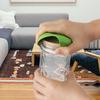 4pcs Jar Opener Gripper Pads, Rubber Jar Grippers Multi-function Jar Opener for Seniors with Weak Hands Kitchen Coasters (Green, Purple)