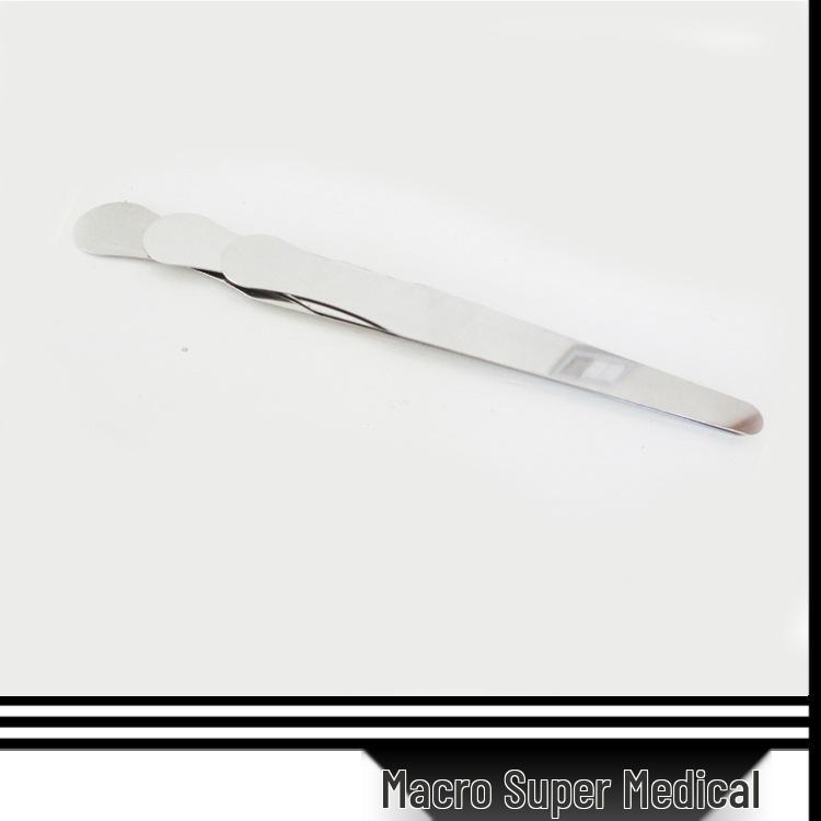 Stainless Steel Thickened Tongue Depressor and Mixing Spatula Set with Knife Holder - 14cm, 16cm, 18cm