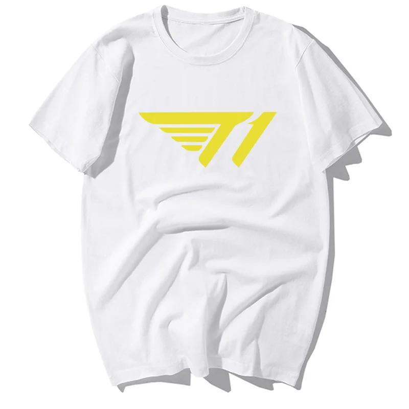 Alliance Game SKT T1 Team Uniform Faker Neues Herren- und Damen Skt1 Peripherie Kurzärmeliges Lockeres Baumwoll-T-Shirt Grafik-T-Shirts