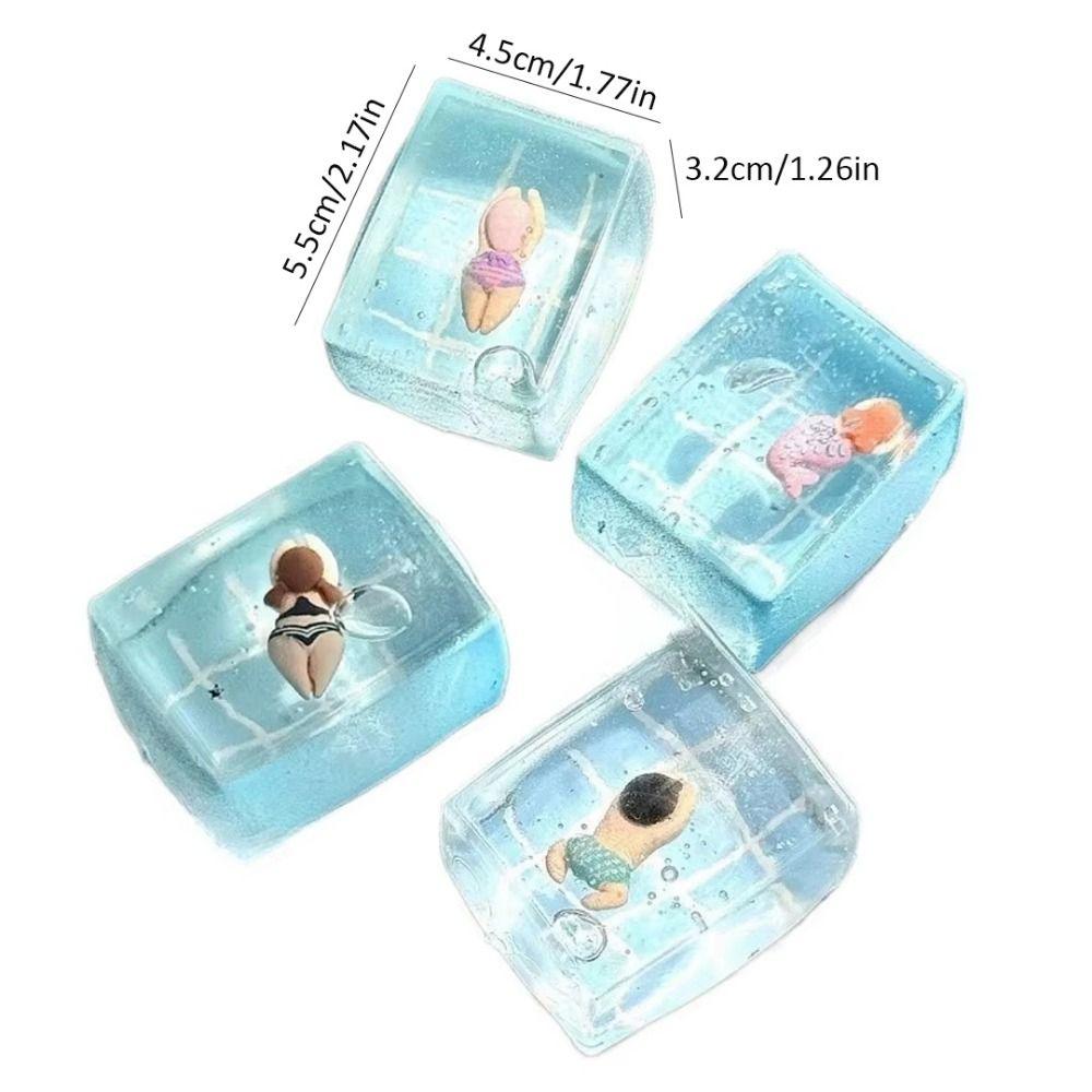 TPR Swimming Pool Squeeze Toy Relaxation Relieve Anxiety Slow Rebound Fidget Toy Stress Relief Random Style TPR Anxiety Toy