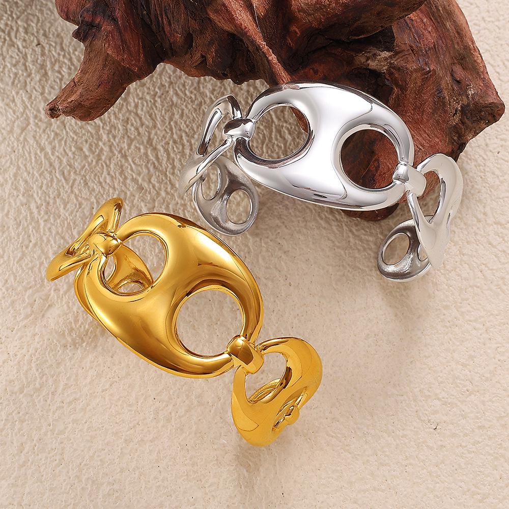 Edelstahl Schweinenase Retro Minimalistisches Armband - Europäisches & Amerikanisches Design