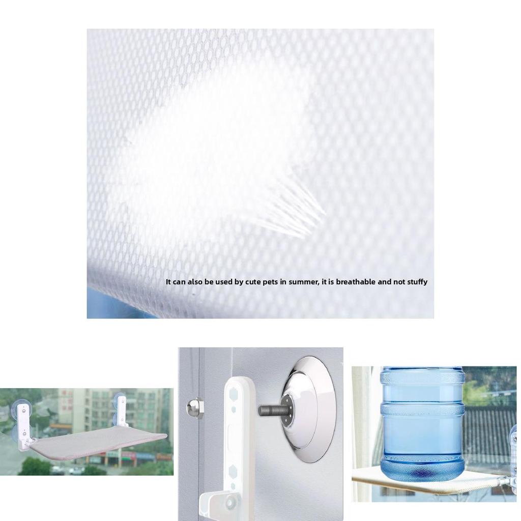 Cat Window Hammock With Suction Cup Mount For Sunbathing And Cozy Resting