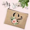 Gift for Her 26 Letter Printing Woman's Make Up Bags Handbags  Makeup Organizers Lovely Casual Travel Toiletry Bags Lipstick Bag