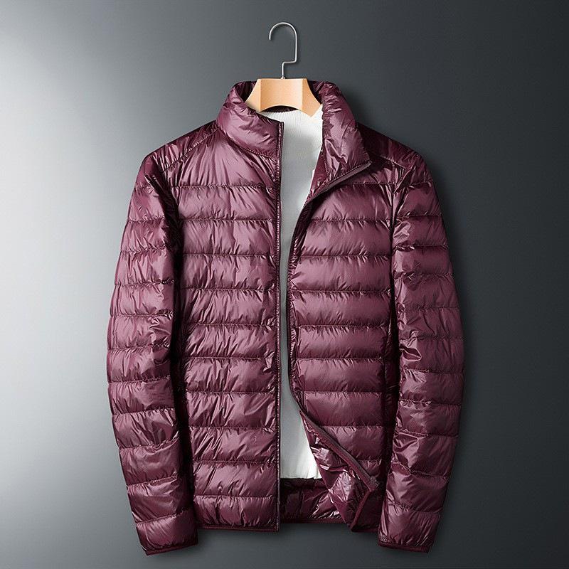 2024 Herren Stehkragen Leichte Warme Daunenjacke - Herbst Winter Freizeit Paarkleidung