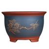 Extra Large Purple Clay Tall Flower Pot 2025 - Cylindrical Ceramic Design