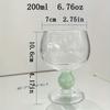 Green Ball Stemmed Decor Glass Cup Goblet Glasses Heat-resistant Cute High Borosilicate Dessert Ice Cream Bowl Festival Gift