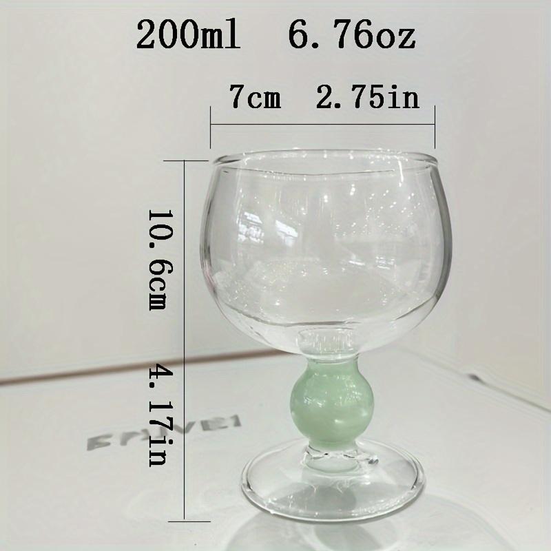 Green Ball Stemmed Decor Glass Cup Goblet Glasses Heat-resistant Cute High Borosilicate Dessert Ice Cream Bowl Festival Gift