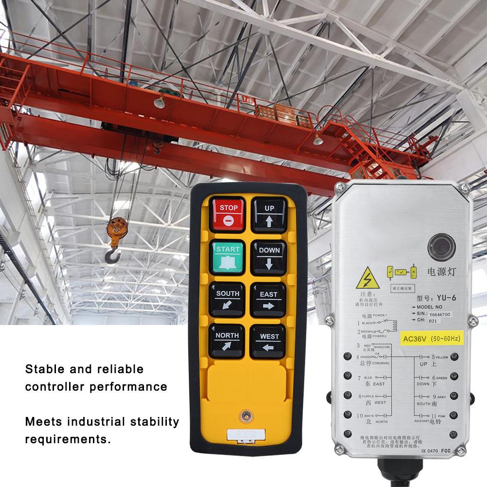 Industrial Remote Controller Crane Accessory Double Handle Waterproof Acid Oil Resistant
