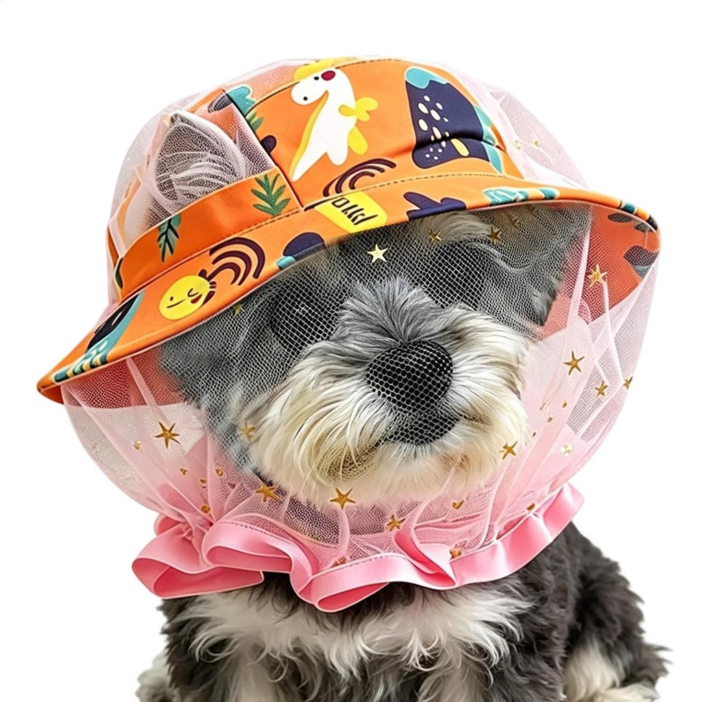 Muselière Douce pour Chiens Filet Réglable Protecteur Anti-Mastication Tête de Chiot Animal de Compagnie Filet pour Tête d'Animal de Compagnie Muselière pour Animal de Compagnie Chaton Petit Moyen Intérieur