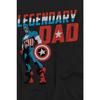 Captain America Camiseta de papá legendario para hombre