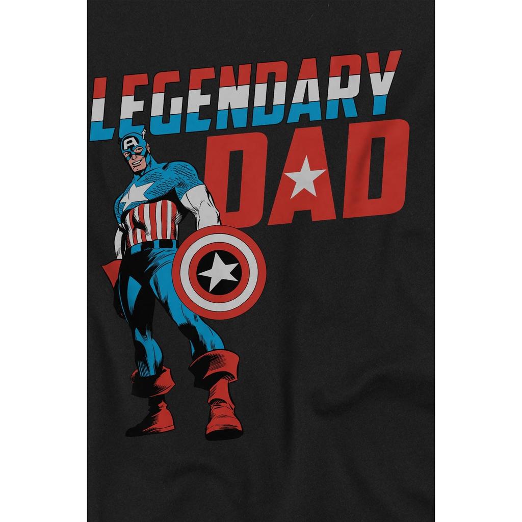 Captain America Mens Legendary Dad T-Shirt