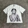 Rapper Frank Retro Grafica Maglietta Unisex Hip Hop Oceano Album Abbigliamento Magliette Y2k Unisex Biondo Moda Cotone Oversize Maglietta
